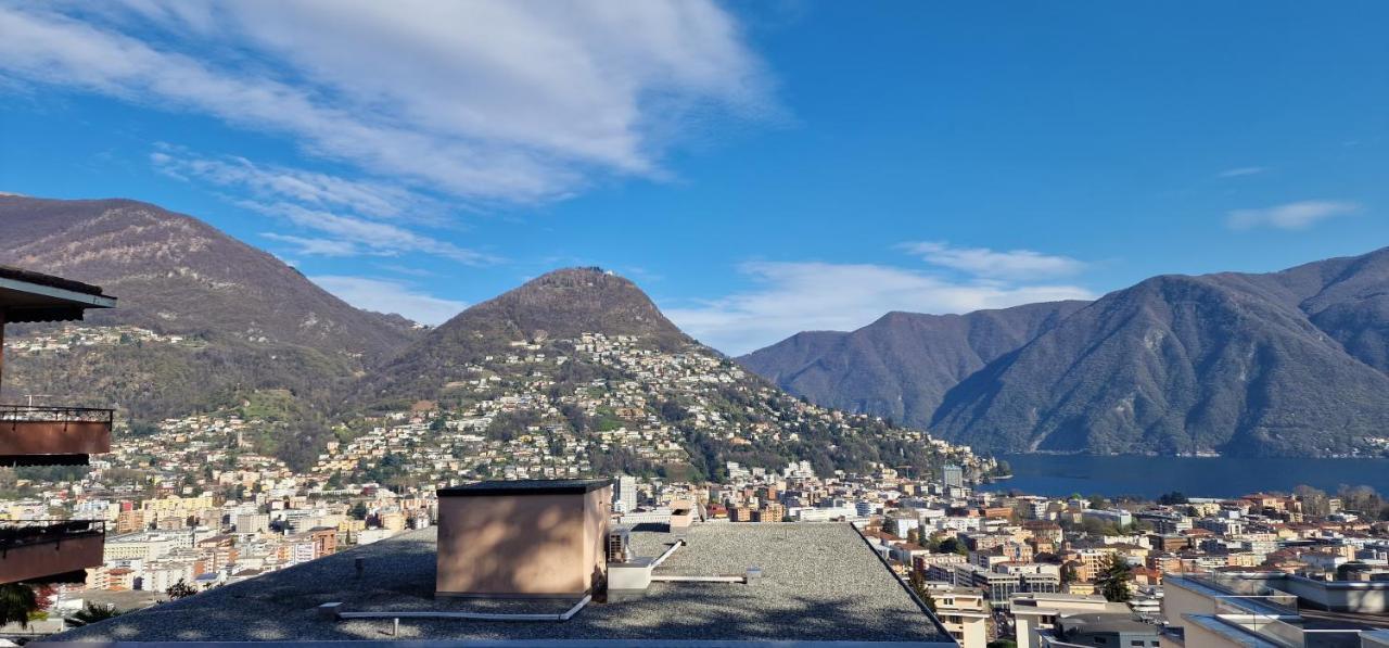Lugano Lakeview Apartment Private Parking & Self Check-In Exterior foto