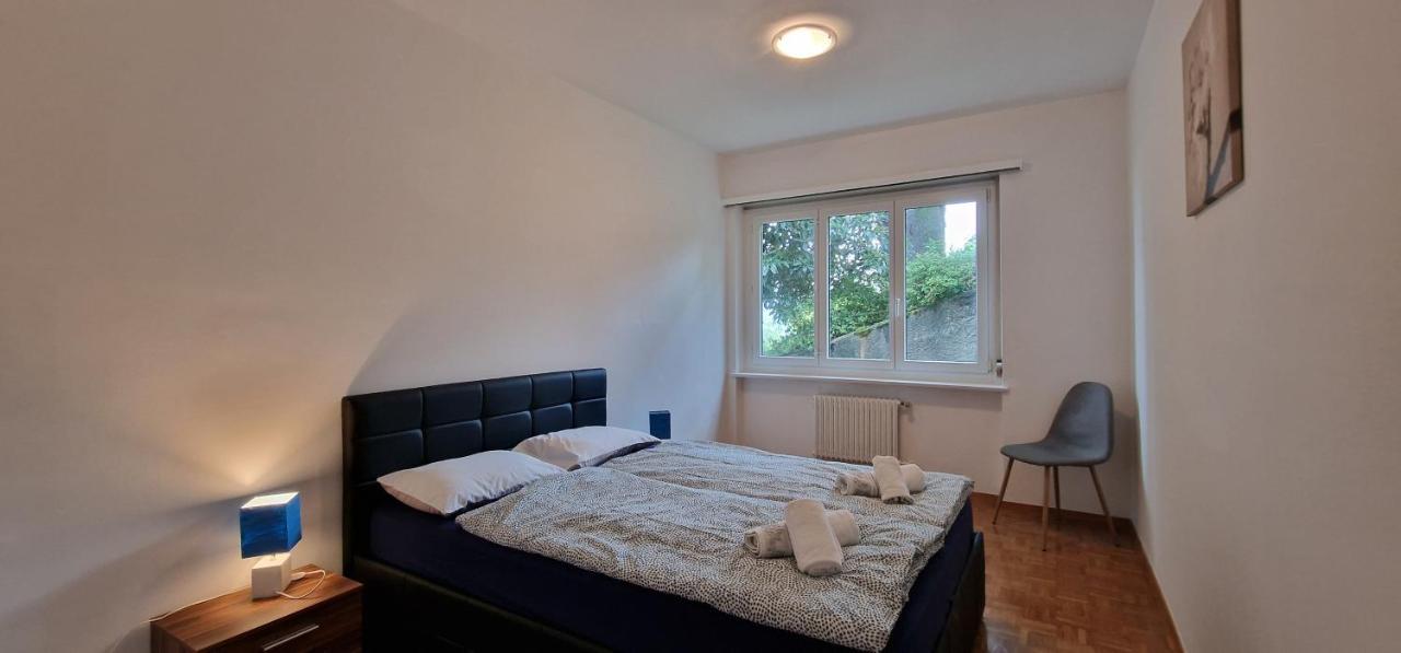 Lugano Lakeview Apartment Private Parking & Self Check-In Exterior foto